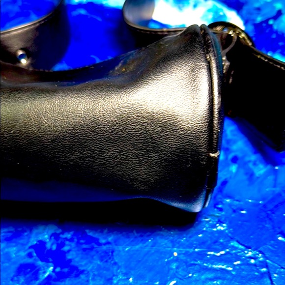 LEATHER BAG GUNMETAL …ADJ. HAND or SHOULDER STRAP - Picture 7 of 7